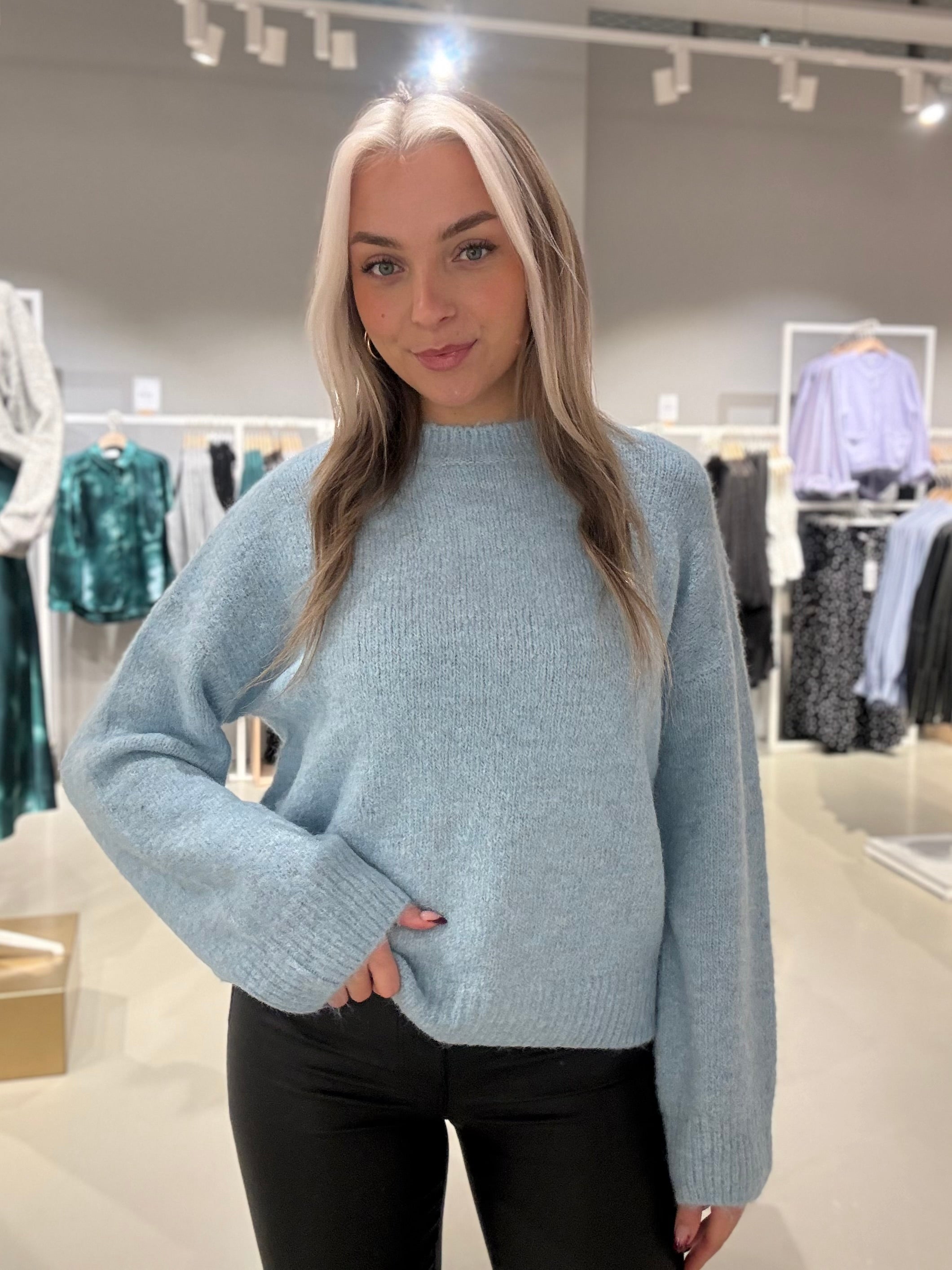 OBJSAGGIA Pullover - Winter Sky